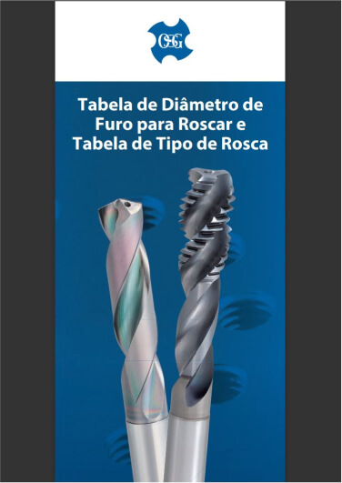 Capa do Folheto Rápido Tabela de Diâmetros