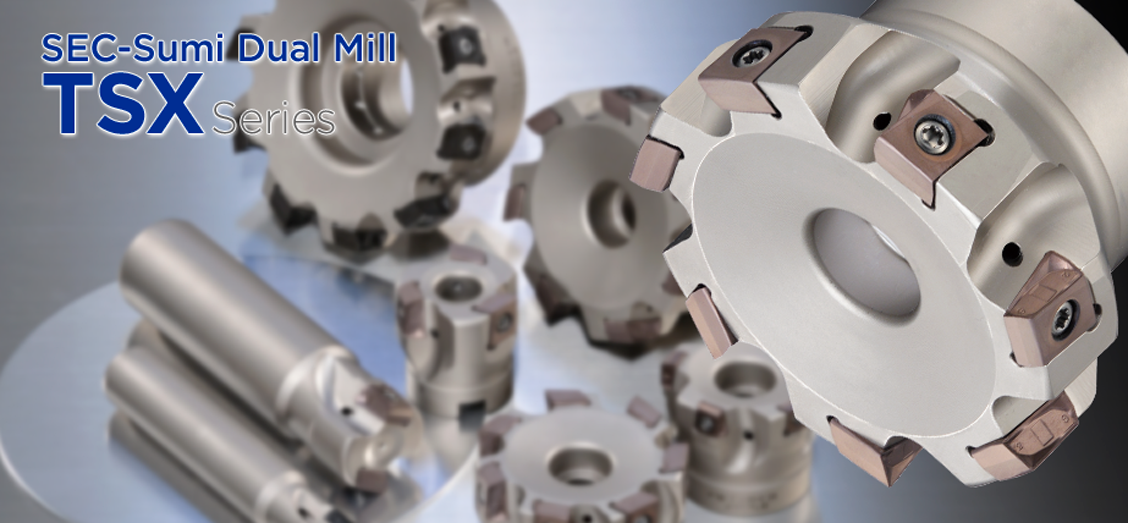 Fresa tangencial Sumitomo SEC-Sumi Dual Mill da série TSX
