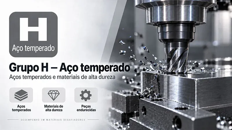Ferramenta de corte aplicada à usinagem de materiais endurecidos do grupo ISO H