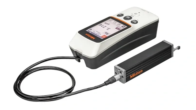 Rugosímetro portátil Mitutoyo SJ-220 com unidade de acionamento conectada