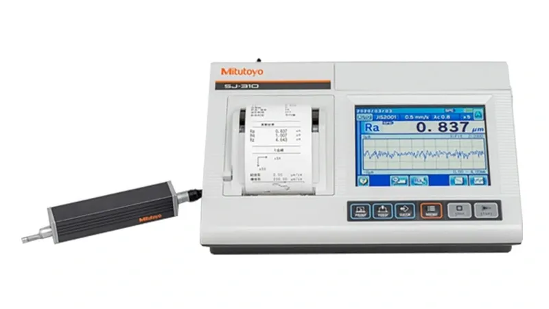 Rugosímetro portátil Mitutoyo SJ-310 com unidade de acionamento e impressora integrada