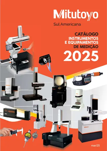 Capa do Catálogo Compacto Mitutoyo 2025